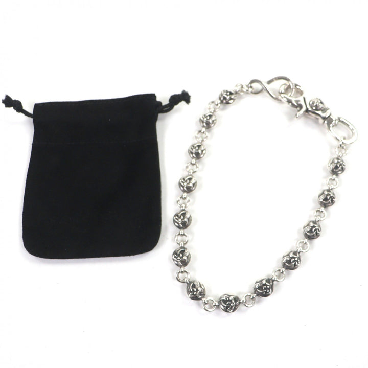 Great CHROME HEARTS 1BALL SHORT-S 1 Clip Short Celtic Ball 13 Links Wallet Chain