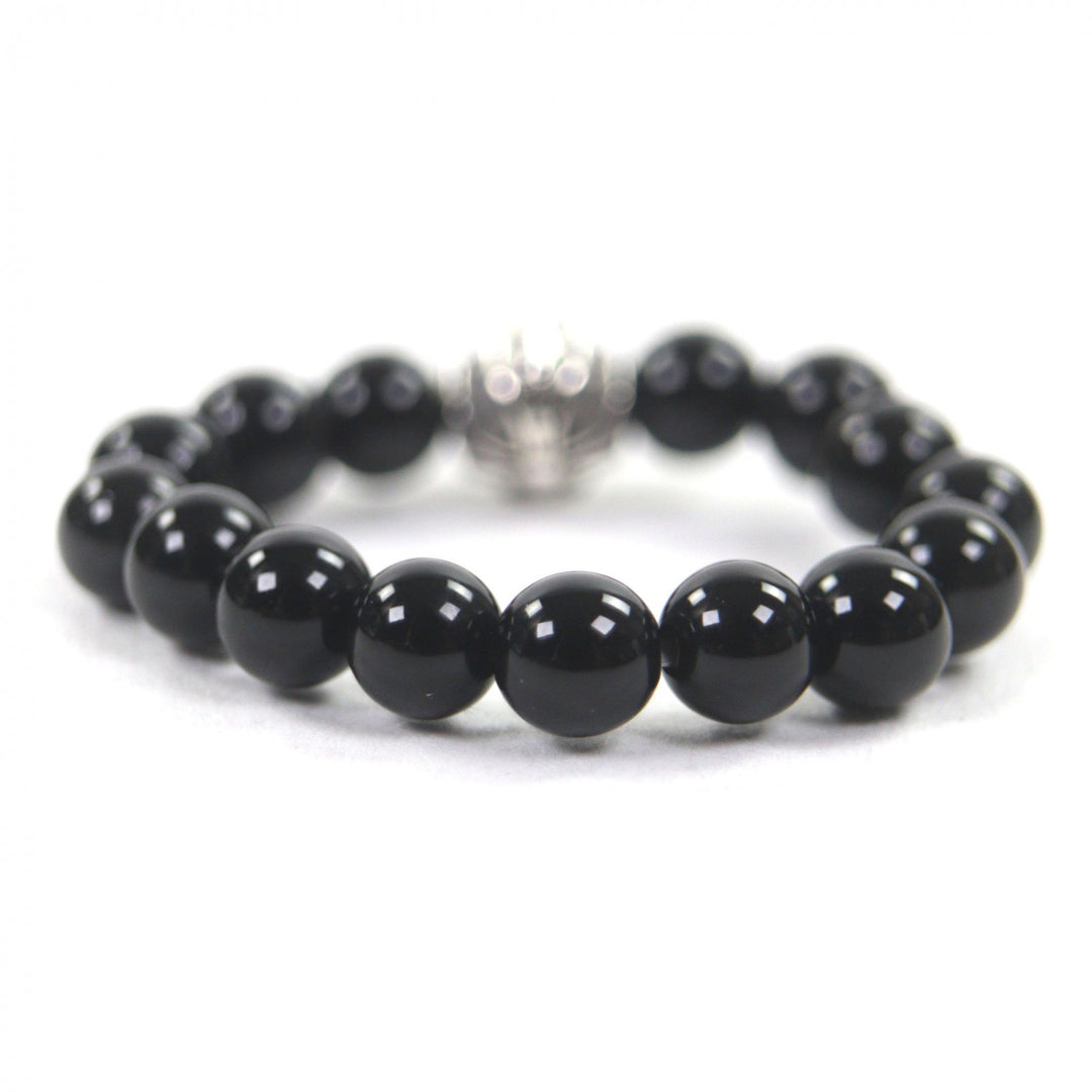 Excellent CHROME HEARTS Ring BEAD black 925 mens