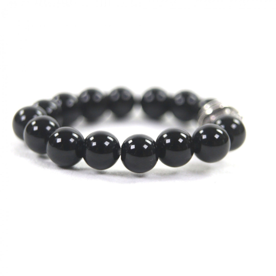 Excellent CHROME HEARTS Ring BEAD black 925 mens