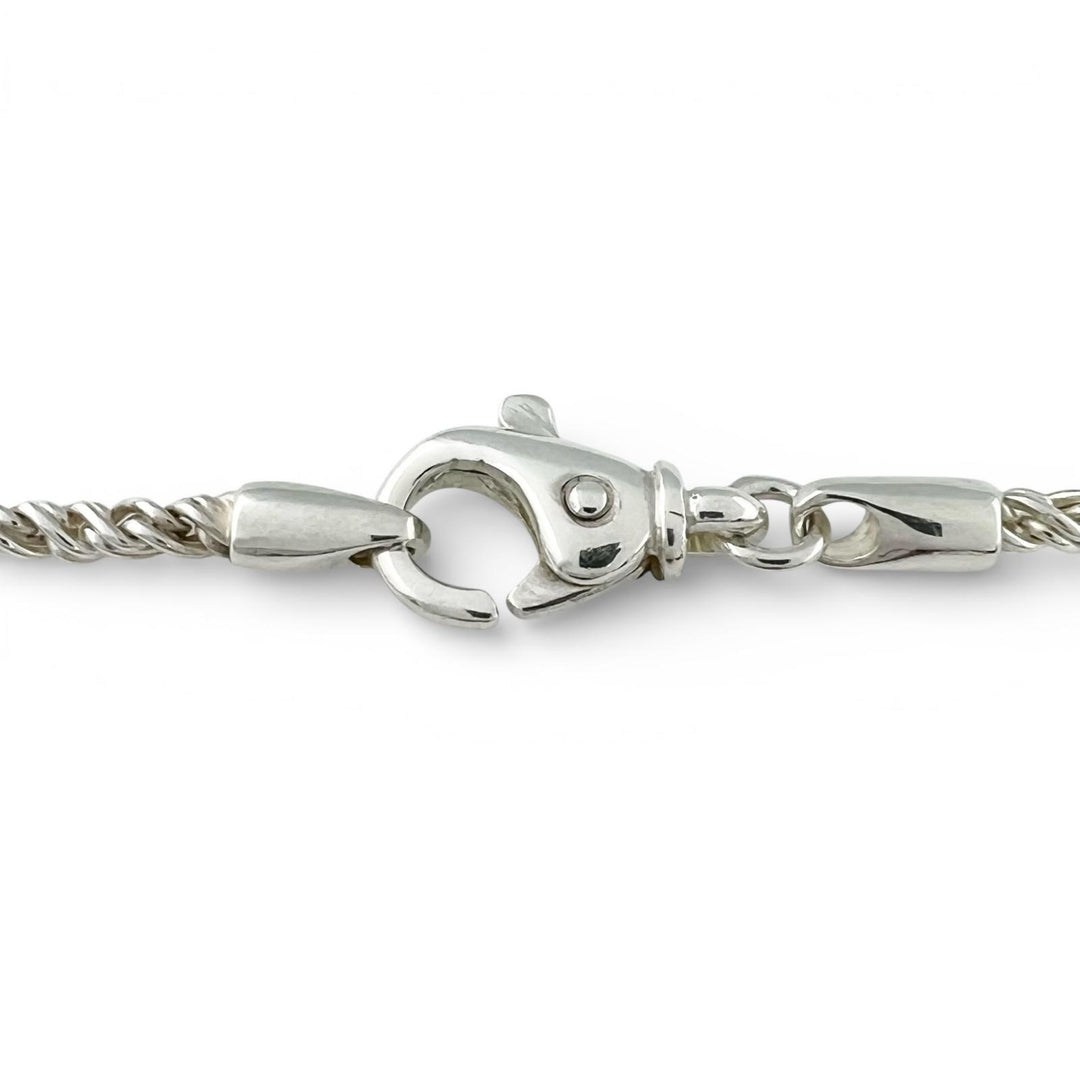 Great TIFFANY&Co. Necklace Double Heart Puzzle Silver 925 Women