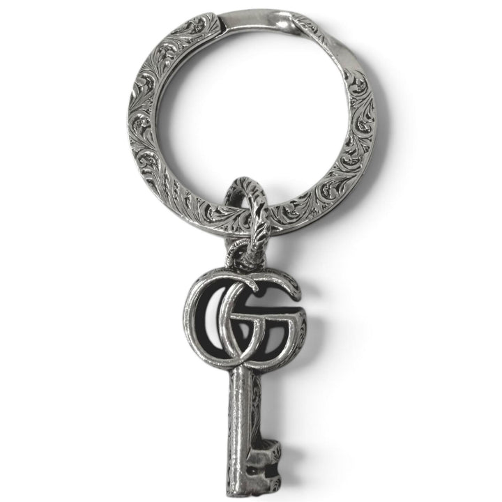 Great GUCCI key ring Arabesque Double G Key Motif Bag Charm