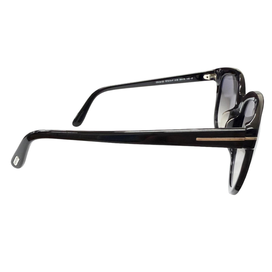 Very Good TOM FORD sunglasses Olivia-02 Gradation lens black mens TF914-F