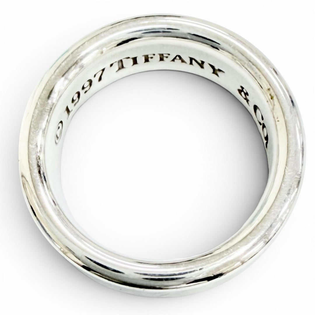Great TIFFANY&Co. Ring ring 1837 Narrow Ring Medium Silver 925 Women