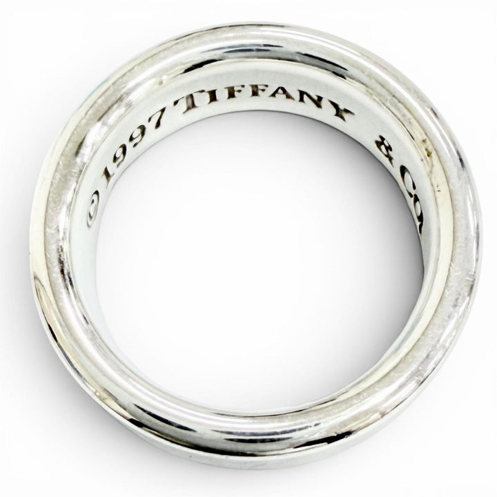 Great TIFFANY&Co. Ring ring 1837 Narrow Ring Medium Silver 925 Women