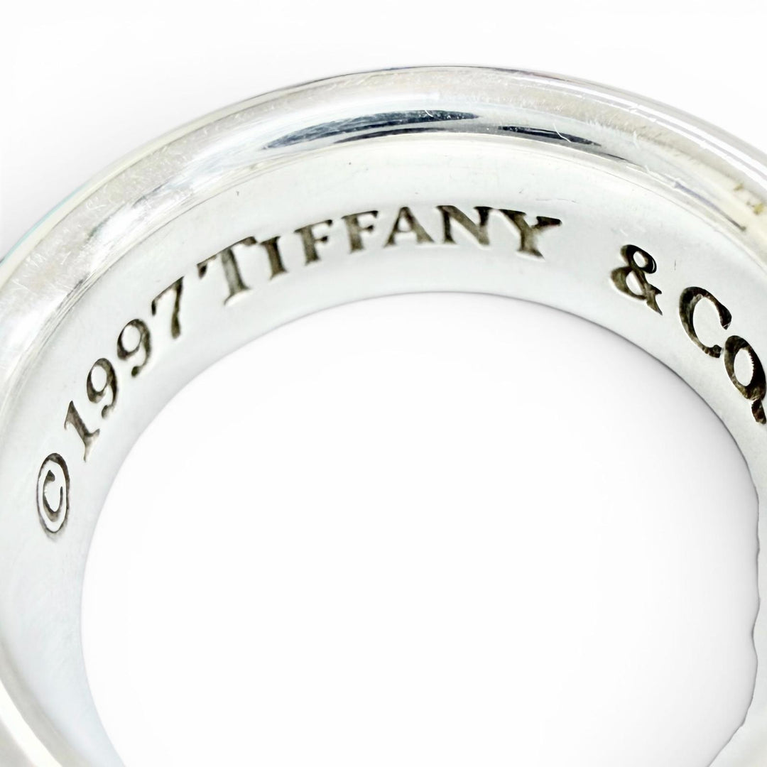 Great TIFFANY&Co. Ring ring 1837 Narrow Ring Medium Silver 925 Women