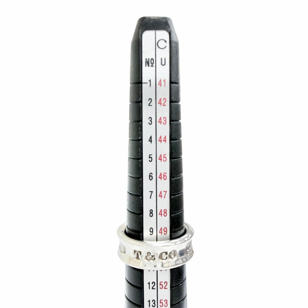 Great TIFFANY&Co. Ring ring 1837 Narrow Ring Medium Silver 925 Women