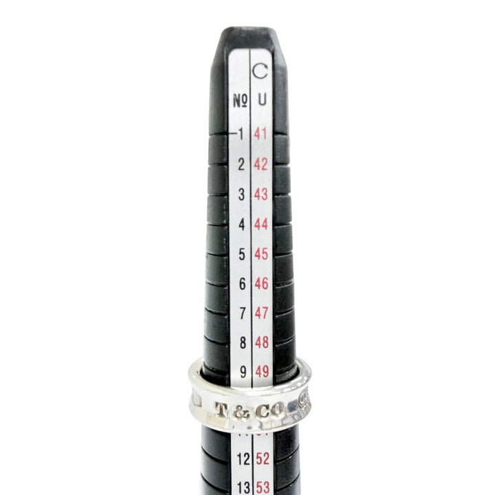 Great TIFFANY&Co. Ring ring 1837 Narrow Ring Medium Silver 925 Women