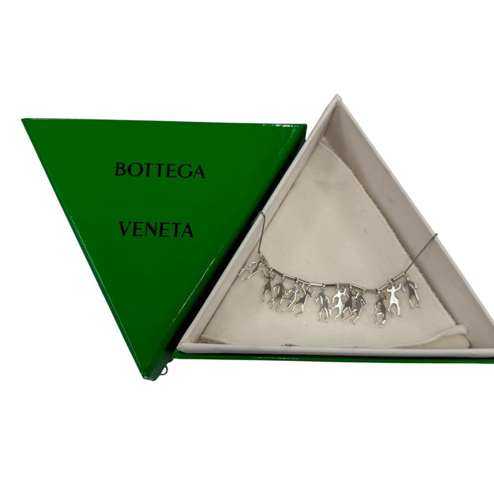 Excellent BOTTEGAVENETA Necklace long Silver AG925 Women