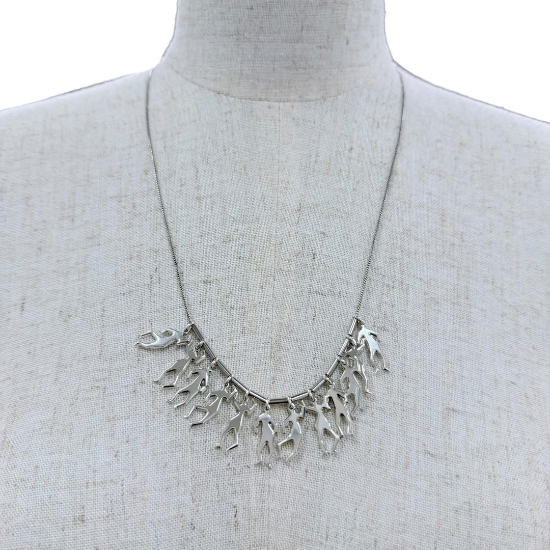 Excellent BOTTEGAVENETA Necklace long Silver AG925 Women