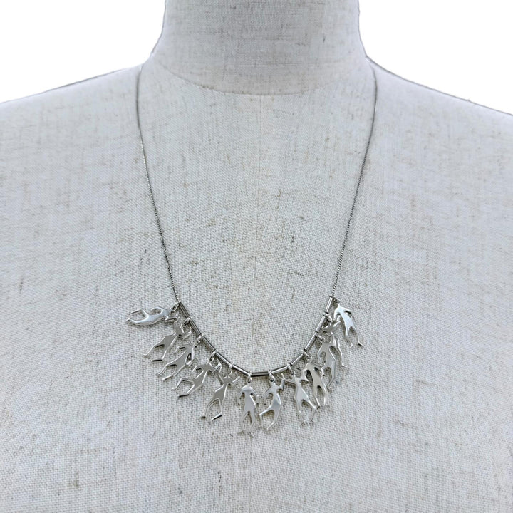 Excellent BOTTEGAVENETA Necklace long Silver AG925 Women