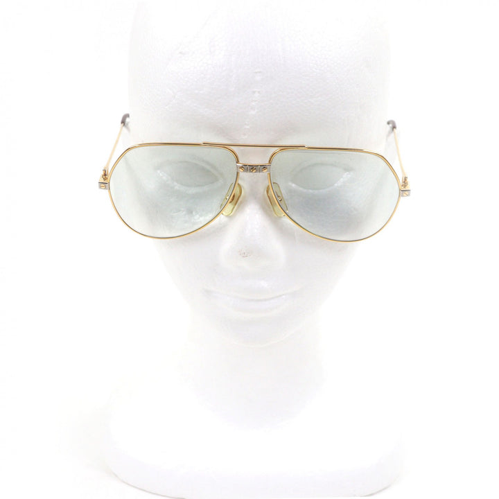 Very Good Cartier Glasses Santos de Cartier 140 Two Bridges gold