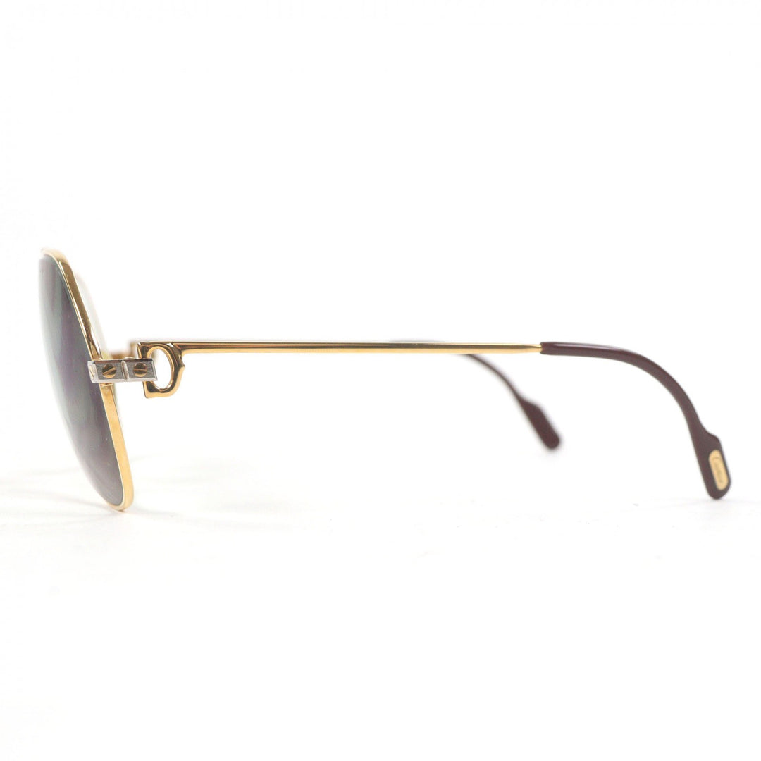 Very Good Cartier Glasses Santos de Cartier 140 Two Bridges gold