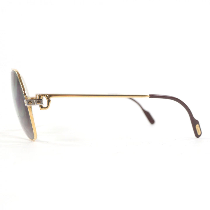 Very Good Cartier Glasses Santos de Cartier 140 Two Bridges gold