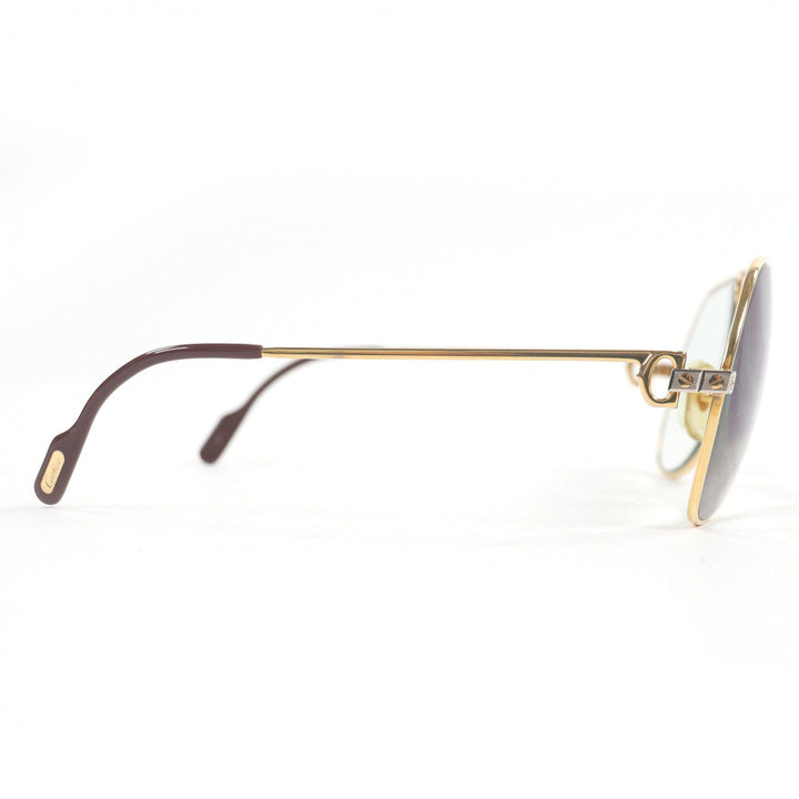 Very Good Cartier Glasses Santos de Cartier 140 Two Bridges gold