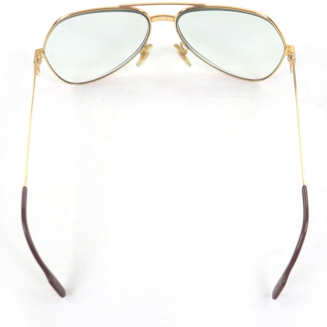 Very Good Cartier Glasses Santos de Cartier 140 Two Bridges gold
