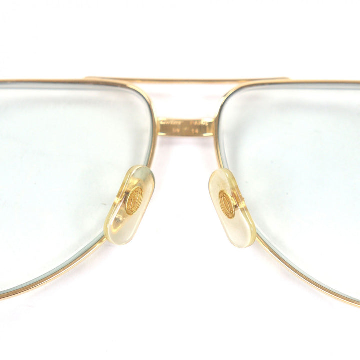 Very Good Cartier Glasses Santos de Cartier 140 Two Bridges gold
