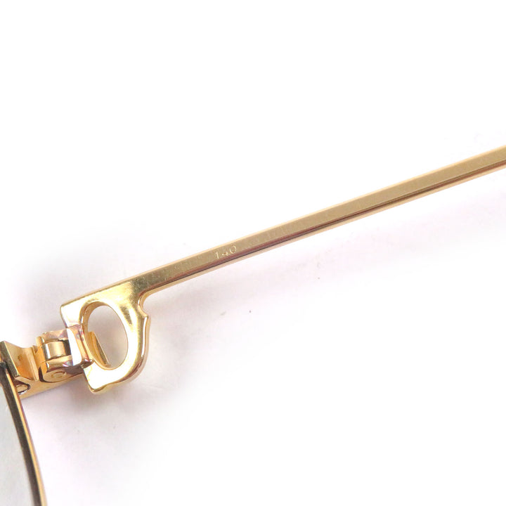 Very Good Cartier Glasses Santos de Cartier 140 Two Bridges gold