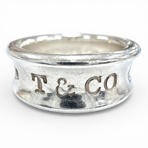 Great TIFFANY&Co. Ring 1837 Narrow Ring Medium Current product Silver 925 Women