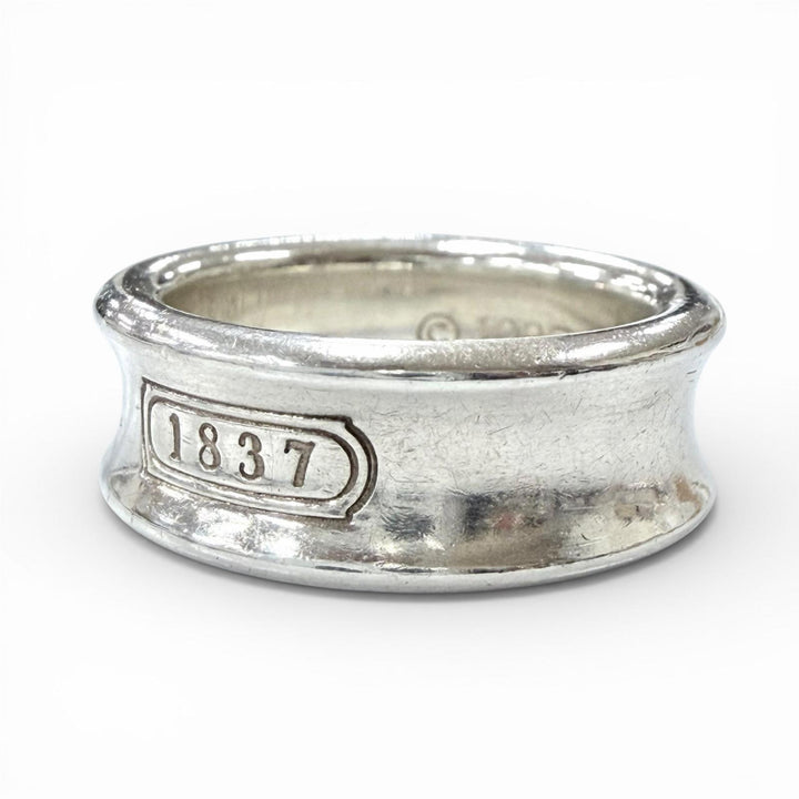 Great TIFFANY&Co. Ring 1837 Narrow Ring Medium Current product Silver 925 Women