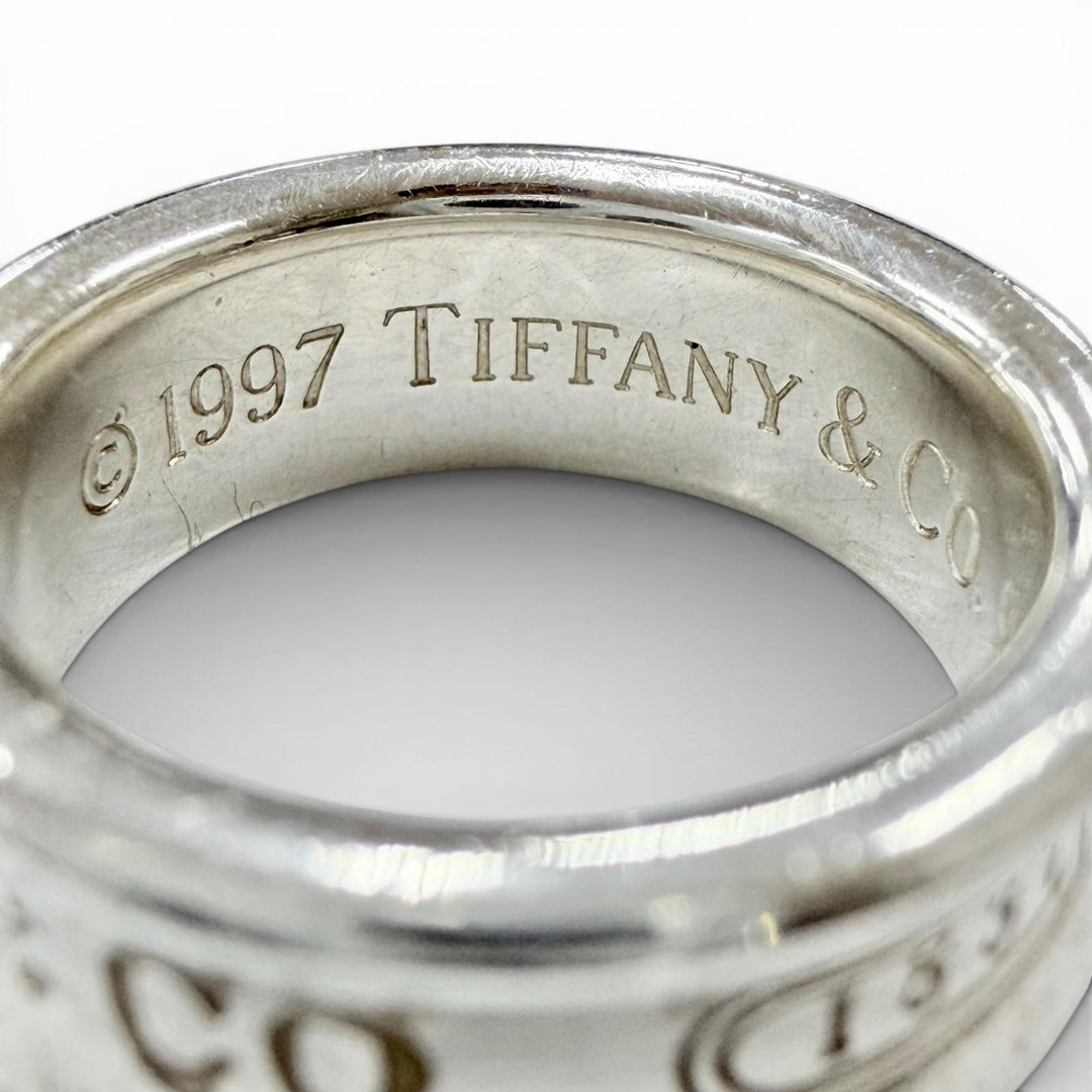 Great TIFFANY&Co. Ring 1837 Narrow Ring Medium Current product Silver 925 Women