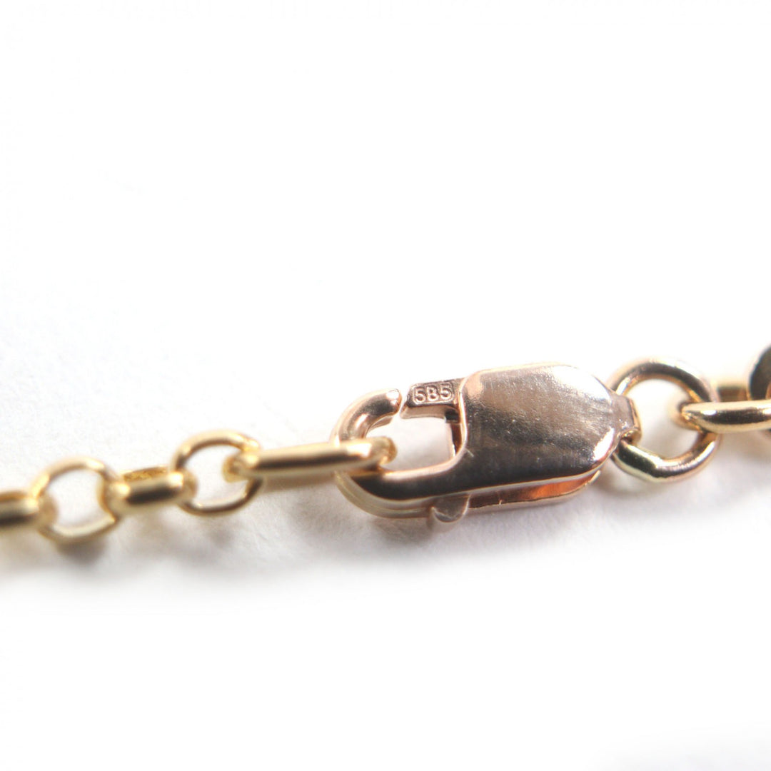 Great CHROME HEARTS Necklace Roll Chain gold 22K mens
