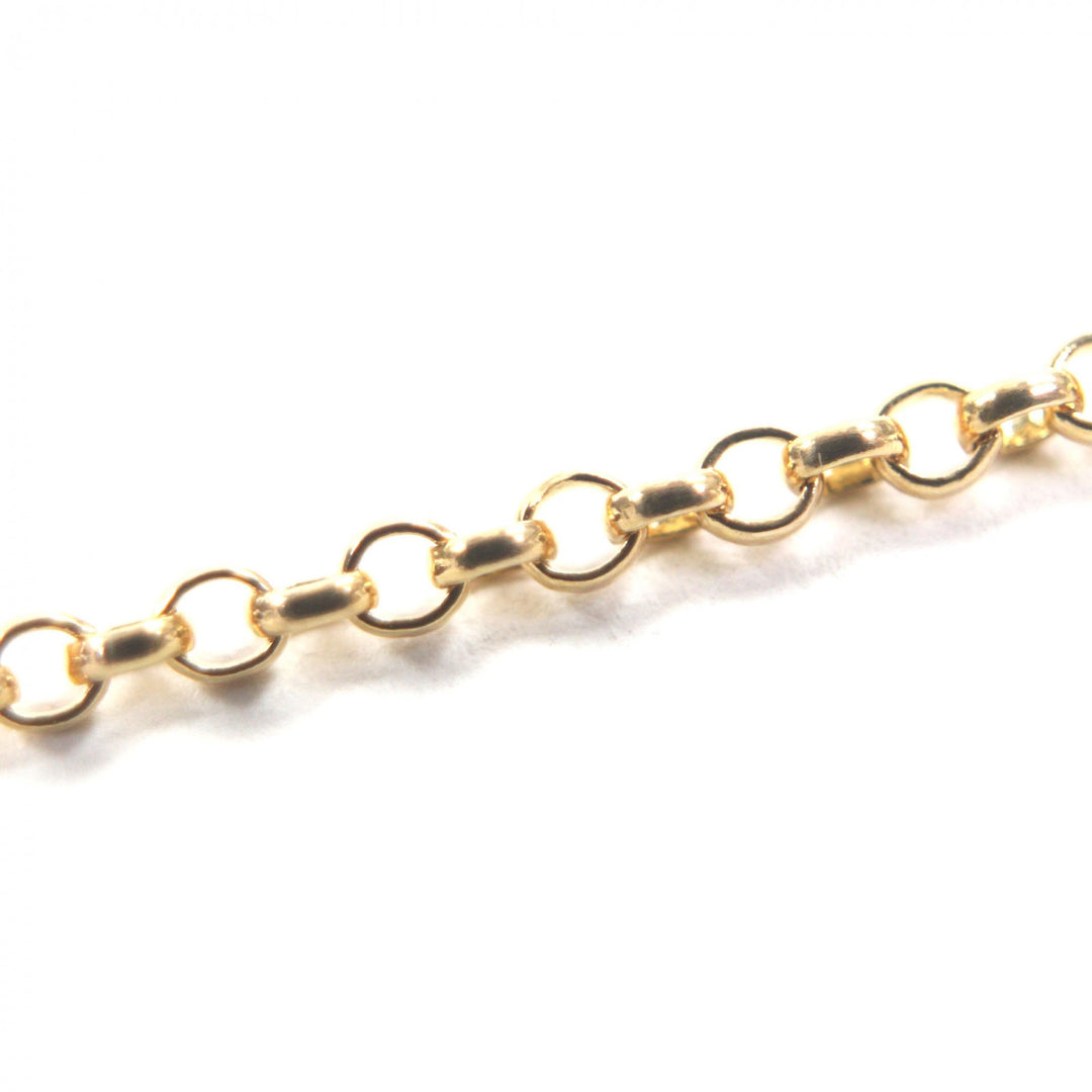 Great CHROME HEARTS Necklace Roll Chain gold 22K mens