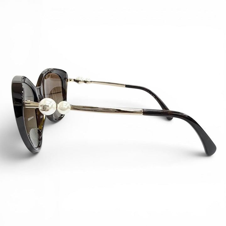 Very Good CHANEL sunglasses COCO Mark Tortoiseshell Pattern 5338-H-A