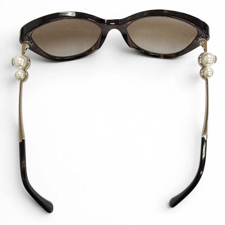 Very Good CHANEL sunglasses COCO Mark Tortoiseshell Pattern 5338-H-A