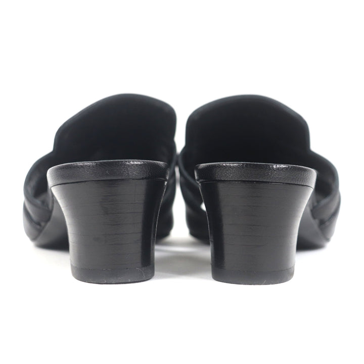 Great HERMES Sandals candy Kelly Buckle Leather Mules black leather Women