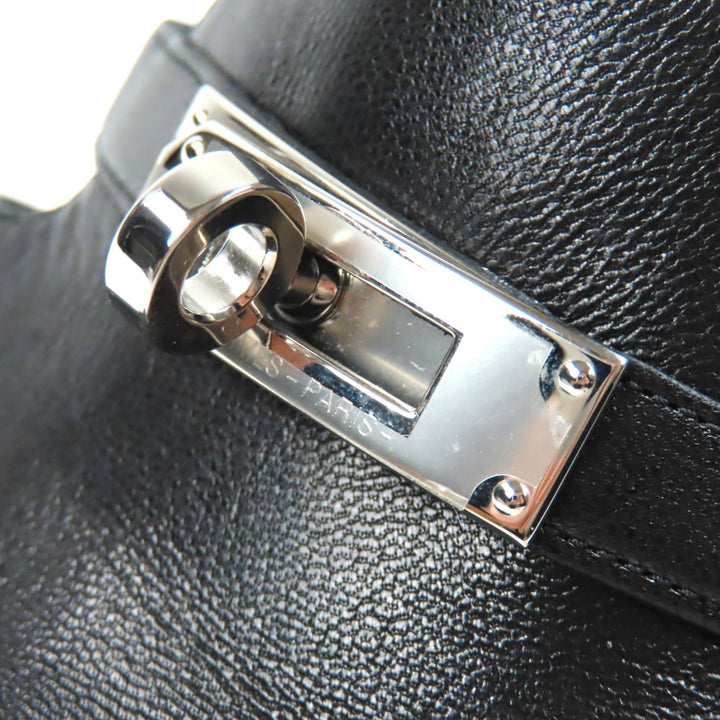 Great HERMES Sandals candy Kelly Buckle Leather Mules black leather Women