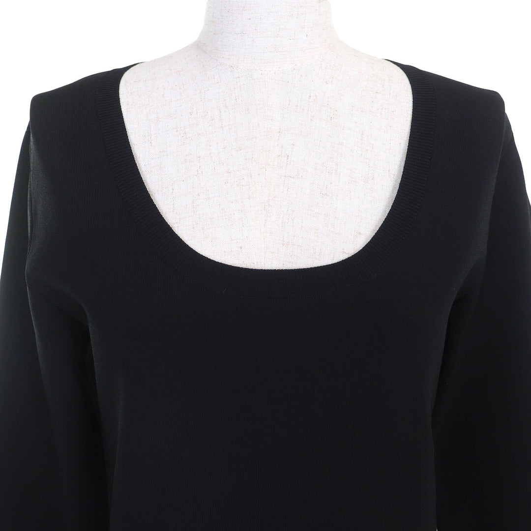 Pristine BURBERRY one piece long sleeve knit black Viscose Women L 8039180