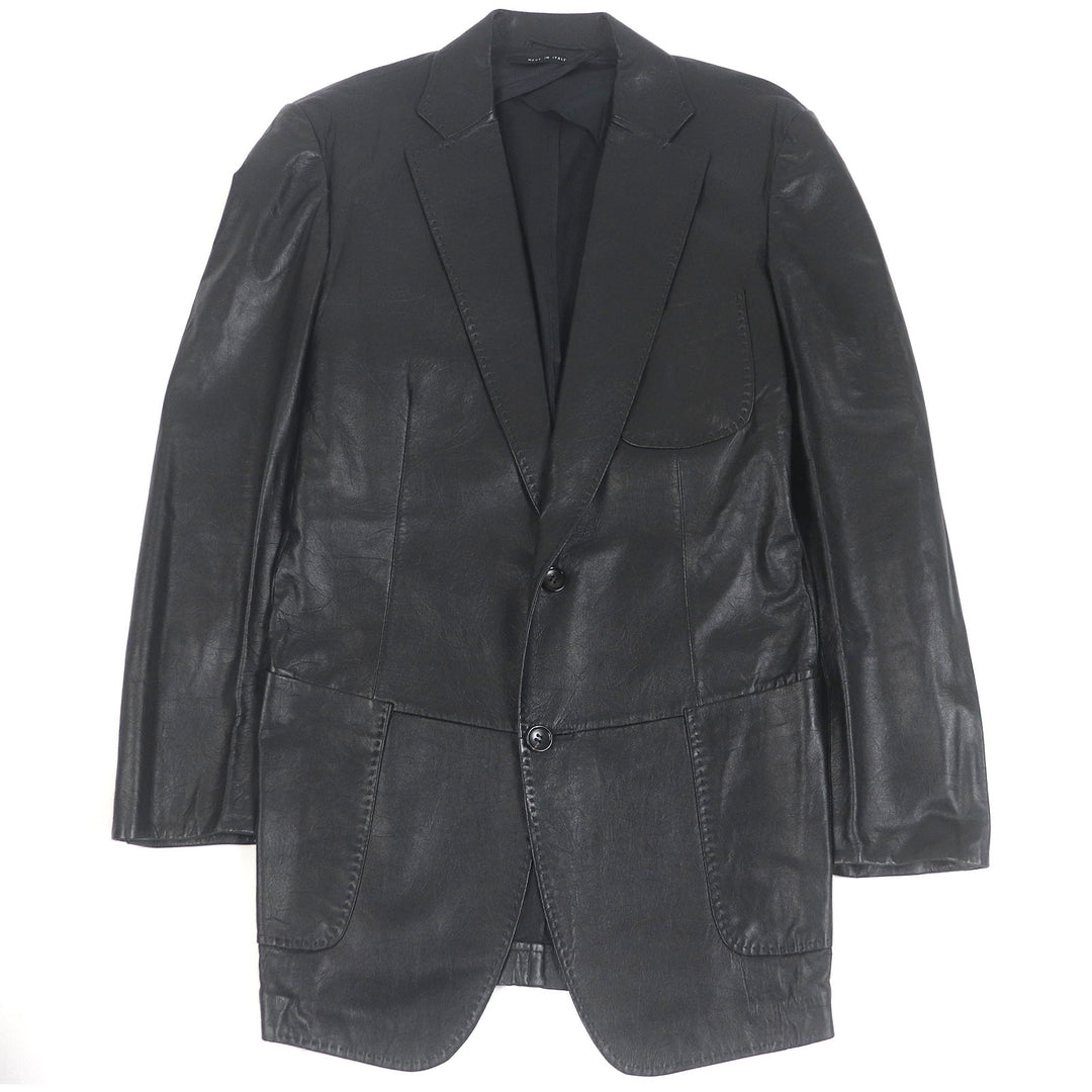 Great GUCCI tailored jacket Tom Ford period all leather single black