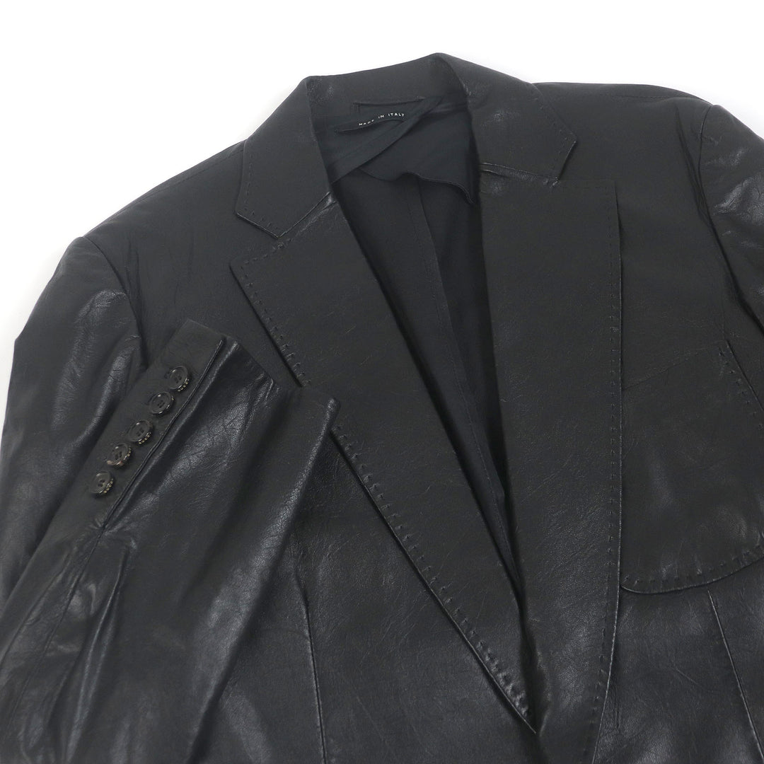 Great GUCCI tailored jacket Tom Ford period all leather single black