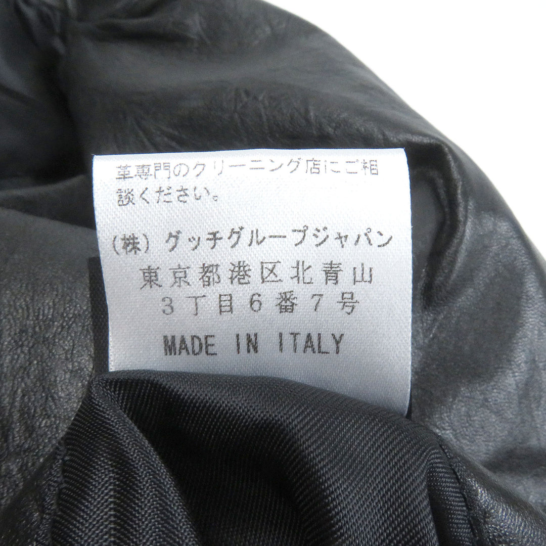 Great GUCCI tailored jacket Tom Ford period all leather single black