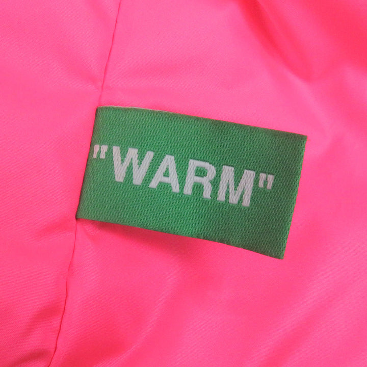 素晴らしい OFF-WHITE ダウンジャケット バイカラー パファージャケット メンズ M OMED013R19C02021