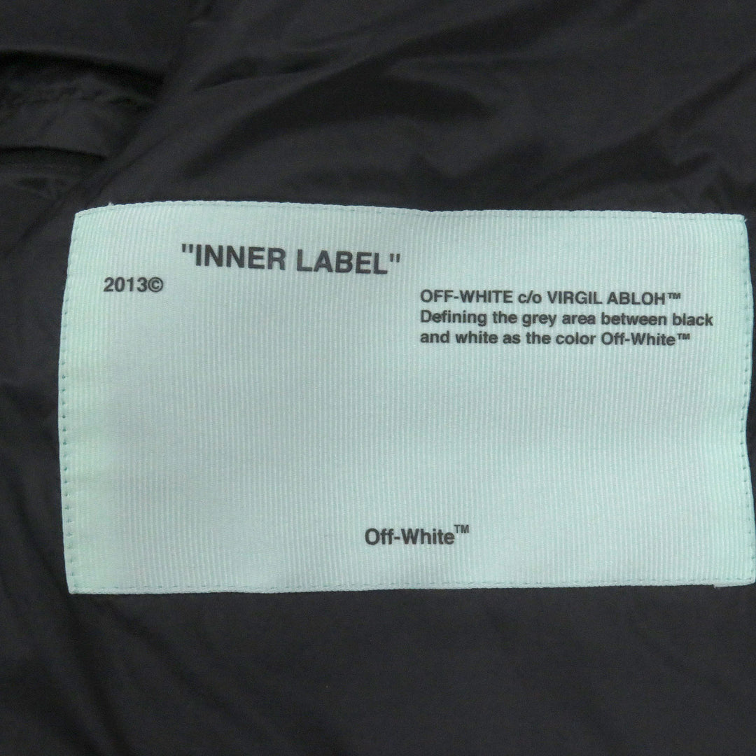 素晴らしい OFF-WHITE ダウンジャケット バイカラー パファージャケット メンズ M OMED013R19C02021