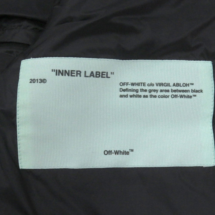 素晴らしい OFF-WHITE ダウンジャケット バイカラー パファージャケット メンズ M OMED013R19C02021