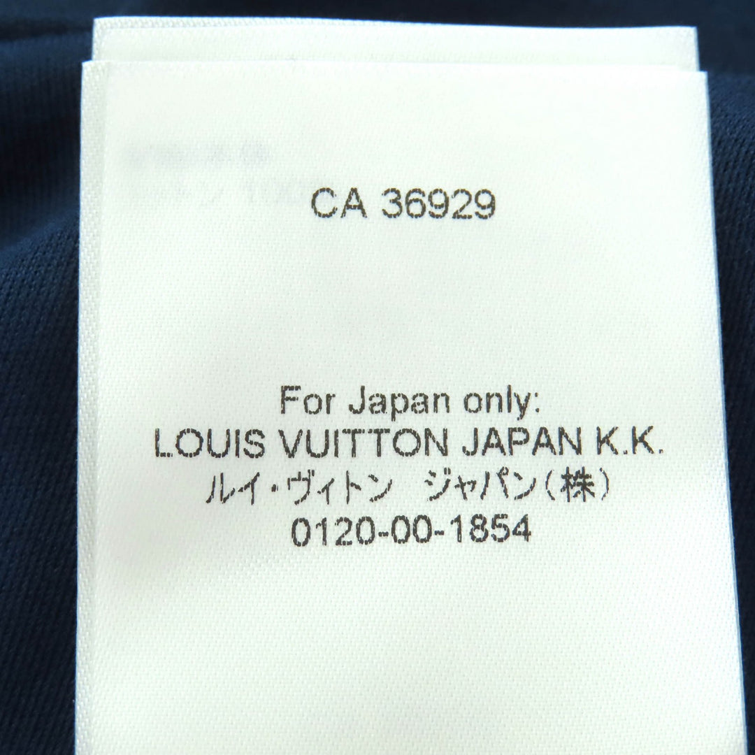 素晴らしい LOUIS VUITTON 半袖 Tシャツ LV レインボーパッチ クルーネック チェーン付き S