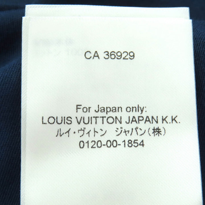 素晴らしい LOUIS VUITTON 半袖 Tシャツ LV レインボーパッチ クルーネック チェーン付き S
