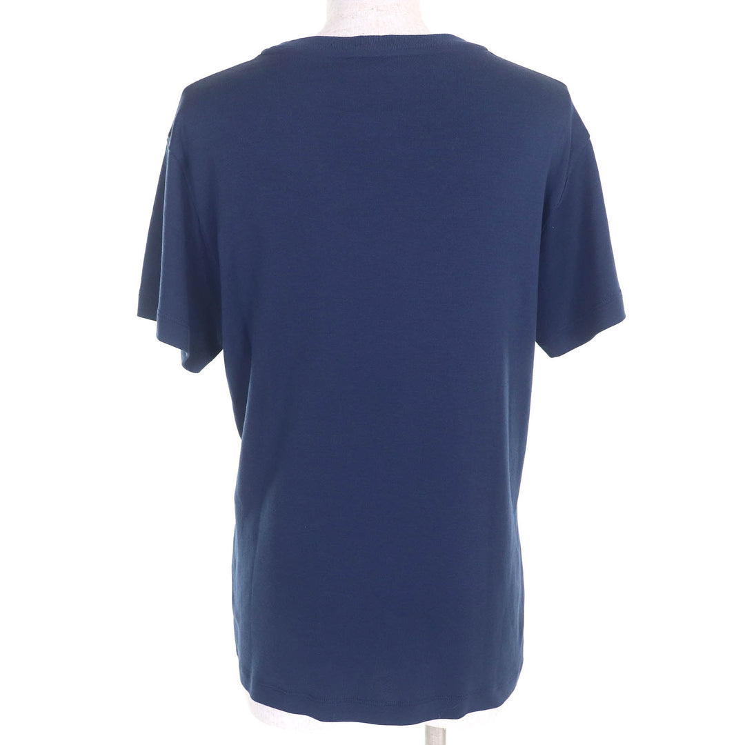 素晴らしい LOUIS VUITTON 半袖 Tシャツ LV レインボーパッチ クルーネック チェーン付き S