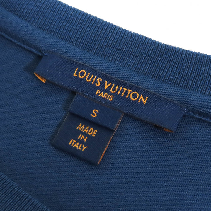 Great LOUIS VUITTON Short sleeve T-shirt LV Rainbow Patch Crew Neck with Chain S