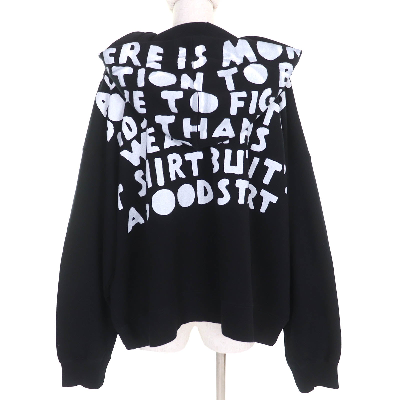 Great Maison Margiela hoodie AIDS Charity Print Pullover black M