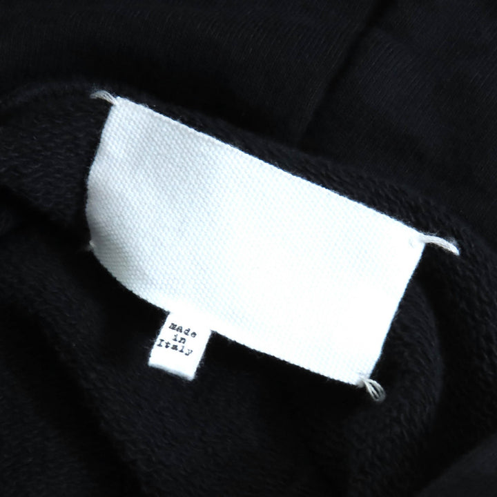 メゾン マルジェラ フーディー エイズ チャリティ プリント プルオーバー ブラック コットン M S29GU0021