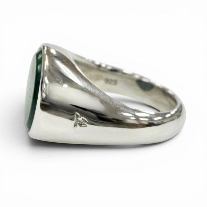 Excellent TOM WOOD Ring ring Lizzie Ring Malachite Silver 925 mens 52