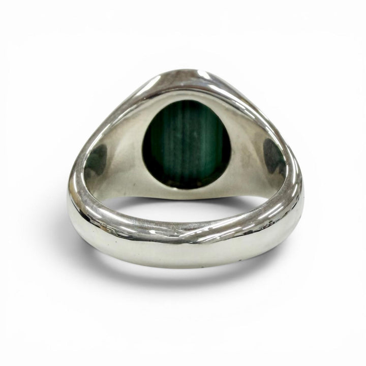 Excellent TOM WOOD Ring ring Lizzie Ring Malachite Silver 925 mens 52