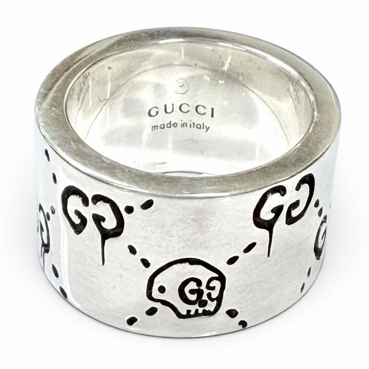 Great GUCCI Ring Silver 925 Women 8 455318