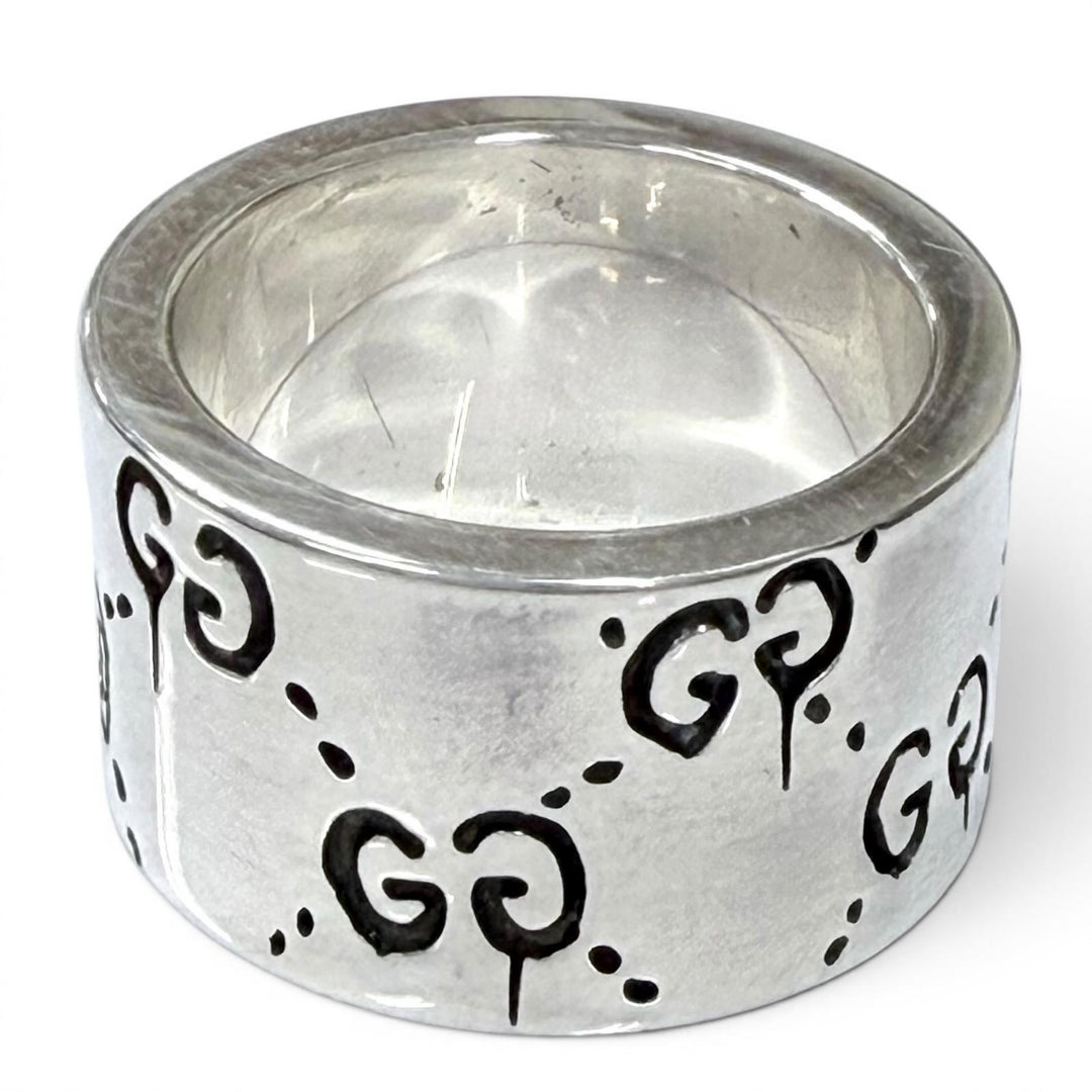 Great GUCCI Ring Silver 925 Women 8 455318