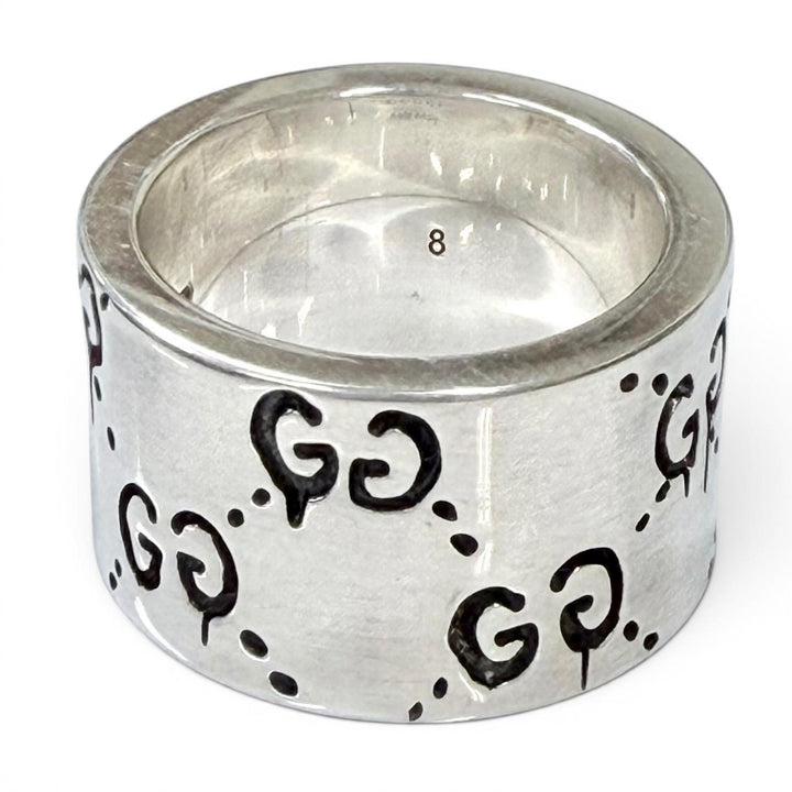 Great GUCCI Ring Silver 925 Women 8 455318
