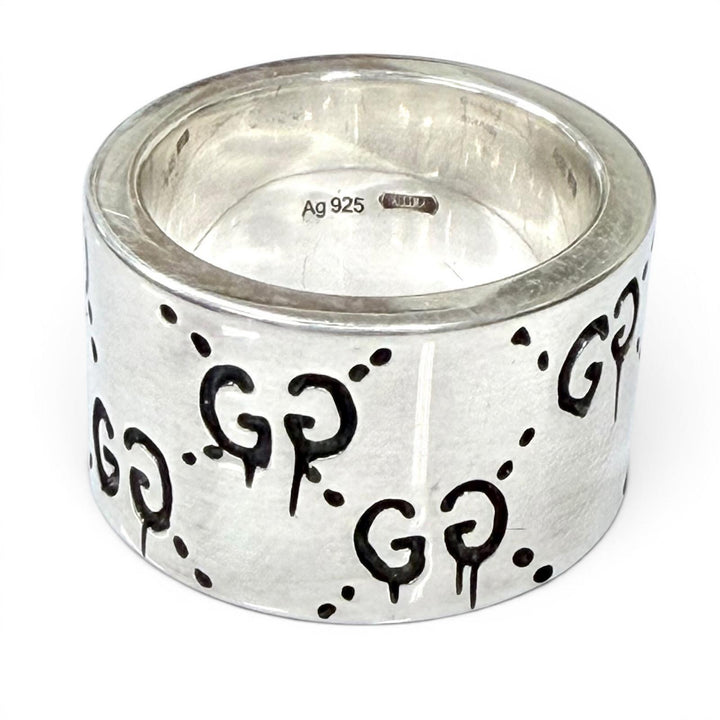 Great GUCCI Ring Silver 925 Women 8 455318