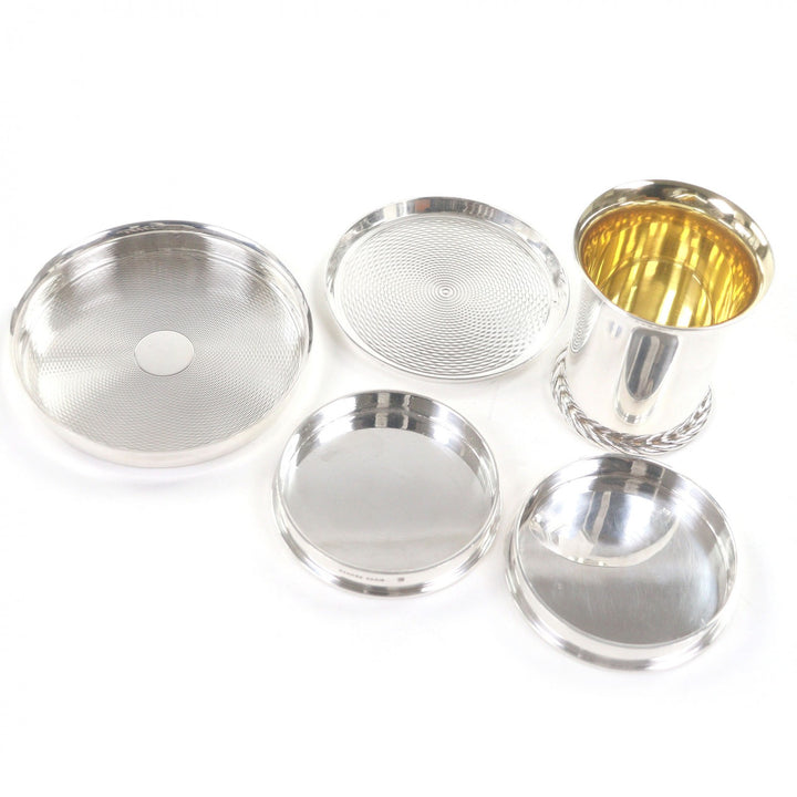 Excellent HERMES Antique Early 1900s Rare Smoker Set Silver SV925 mens